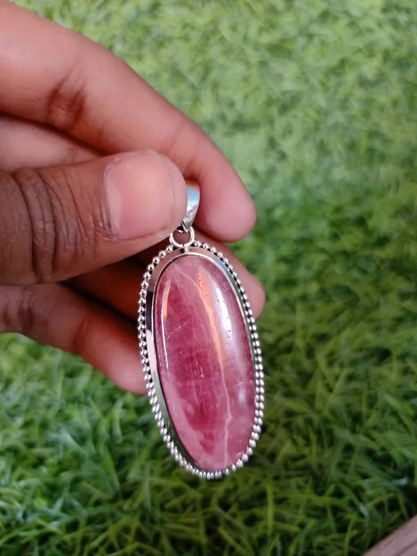 Silver_&_Pink_Sterling_Silver_925_Premium_&_Elegant_Boho_Pendant_For_Girls_&_Women
