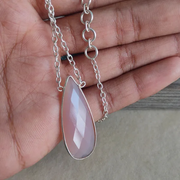 Silver_&_Pink_Sterling_Silver_925_Premium_&_Elegant_Boho_Pendant_For_Girls_&_Women