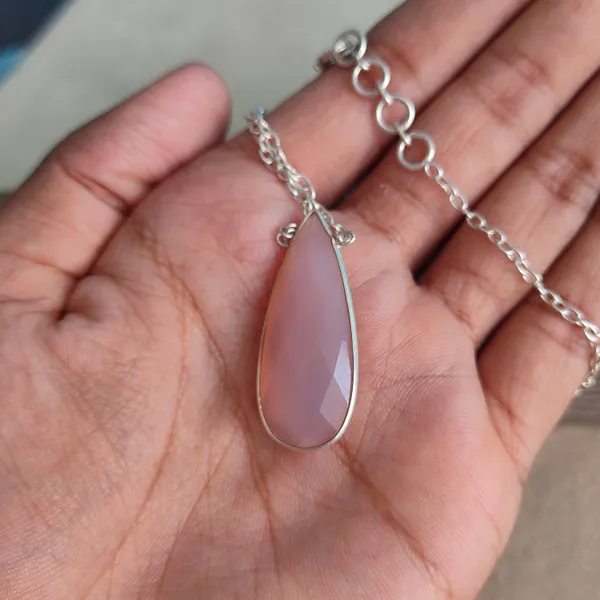 Silver_&_Pink_Sterling_Silver_925_Premium_&_Elegant_Boho_Pendant_For_Girls_&_Women
