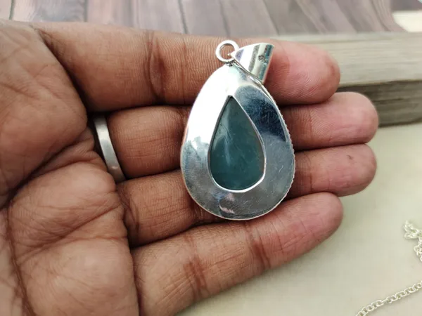 Silver_&_White_Sterling_Silver_925_Premium_&_Elegant_Boho_Pendant_For_Girls_&_Women