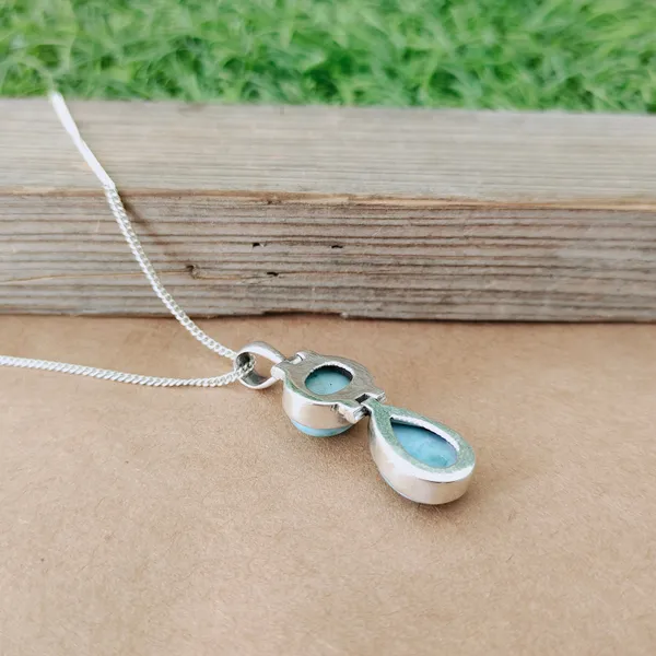 Silver_&_Blue_Sterling_Silver_925_Premium_&_Elegant_Handmade_Necklace_For_Girls_&_Women