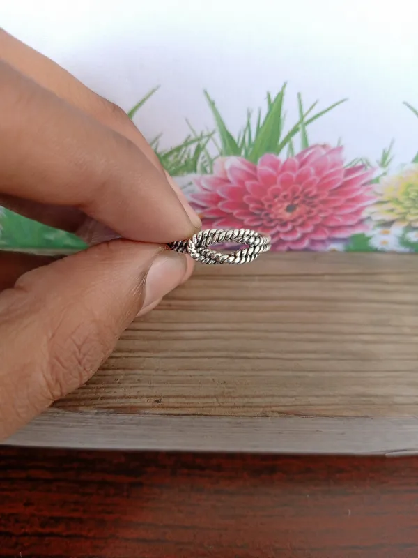 Silver_&_Silver_Sterling_Silver_925_Premium_&_Elegant_Boho_Ring_For_Girls_&_Women