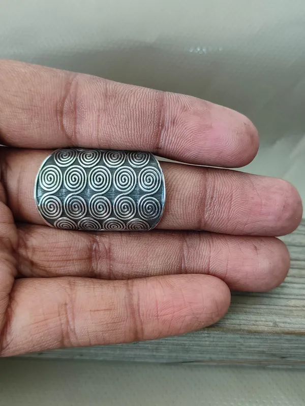 Silver_&_Silver_Sterling_Silver_925_Premium_&_Elegant_Boho_Ring_For_Girls_&_Women
