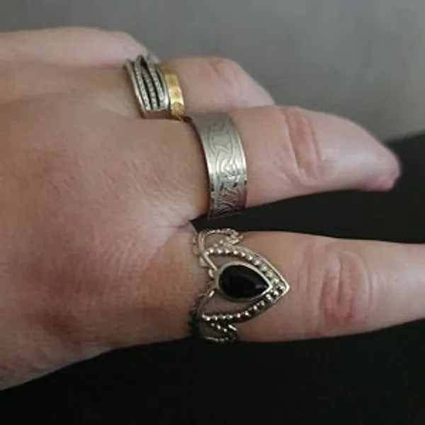 Silver_&_Silver_Sterling_Silver_925_Premium_&_Elegant_Boho_Ring_For_Girls_&_Women