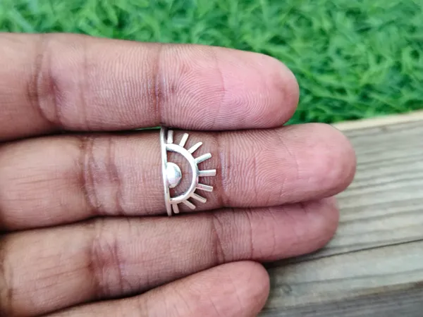 Silver_&_Silver_Sterling_Silver_925_Premium_&_Elegant_Boho_Ring_For_Girls_&_Women