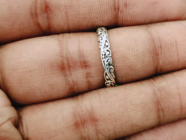 Silver_&_Silver_Sterling_Silver_925_Premium_&_Elegant_Boho_Ring_For_Girls_&_Women