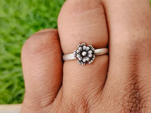 Silver_&_Silver_Sterling_Silver_925_Premium_&_Elegant_Boho_Ring_For_Girls_&_Women