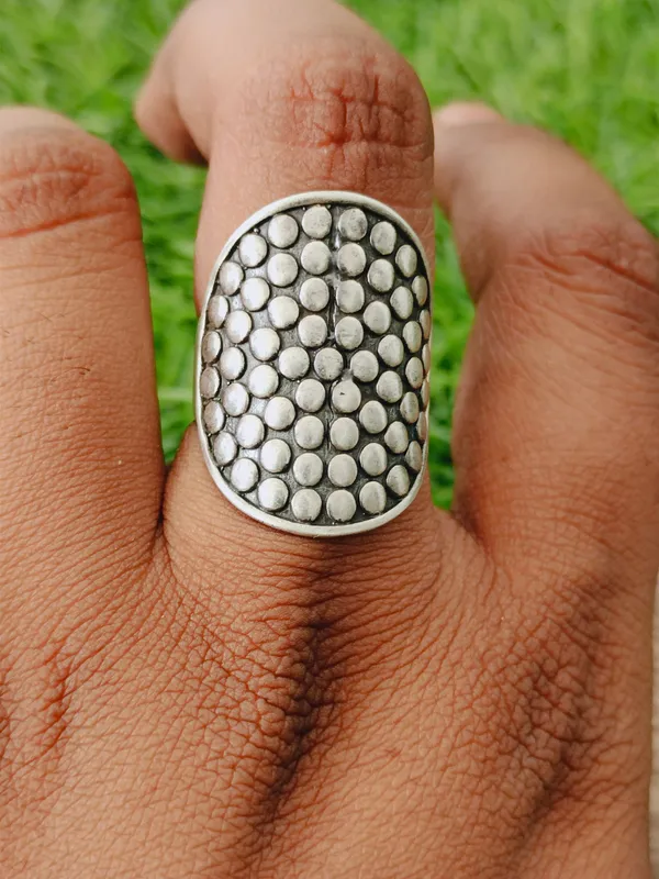Silver_&_Silver_Sterling_Silver_925_Premium_&_Elegant_Boho_Ring_For_Girls_&_Women