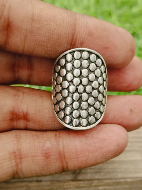 Silver_&_Silver_Sterling_Silver_925_Premium_&_Elegant_Boho_Ring_For_Girls_&_Women