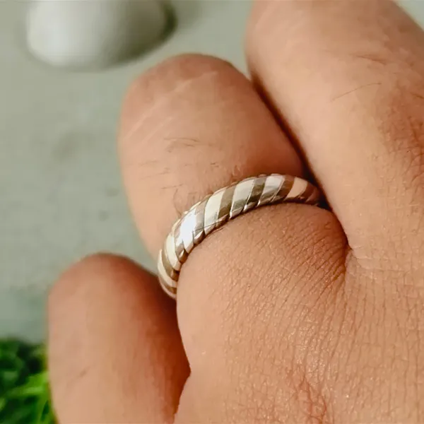 Silver_&_Silver_&_Copper_Band_Sterling_Silver_925_Premium_&_Elegant_Boho_Ring_For_Girls_&_Women