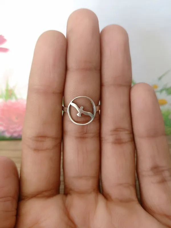 Silver_&_Silver_Sterling_Silver_925_Premium_&_Elegant_Boho_Ring_For_Girls_&_Women