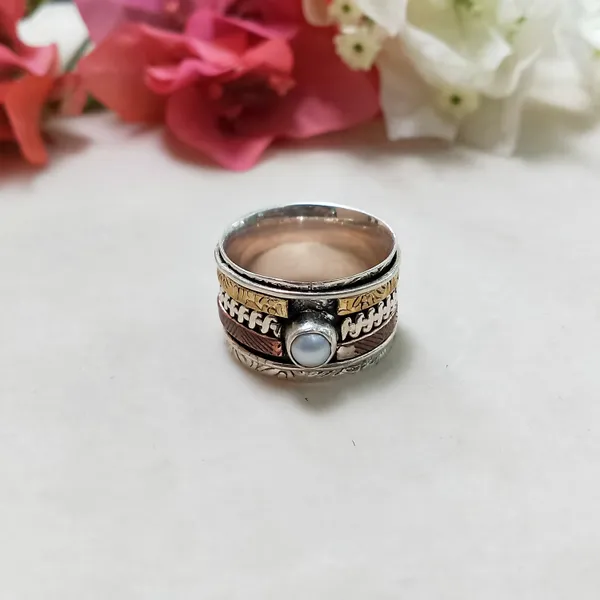 Silver_&_White_Sterling_Silver925_Premium_&_Elegant_Handmade_Ring_For_Girls_&_Women