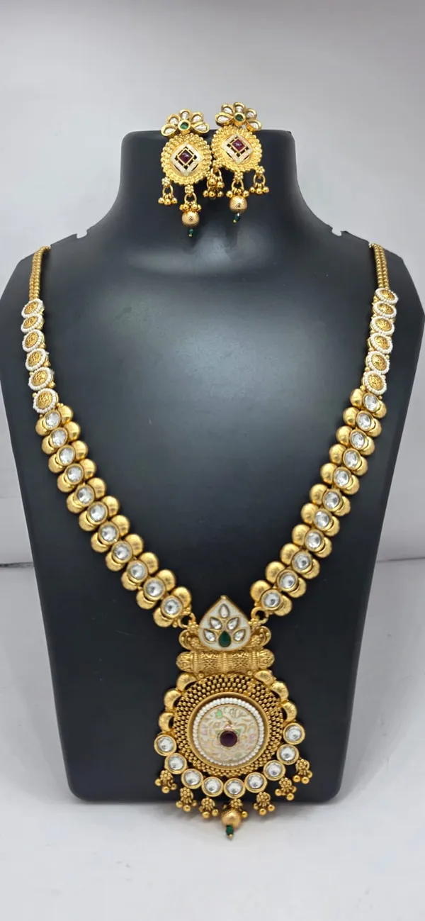 Multicolor_&_Golden_Brass_Premium_&_Elegant_Traditional_Rajwadi_Long_Necklace_For_Women_&_Girls