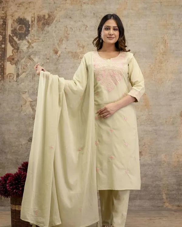 White_Khadi_Cotton_Embroidered_Kurta_Set_with_Dupatta_For_Women_&_Girls