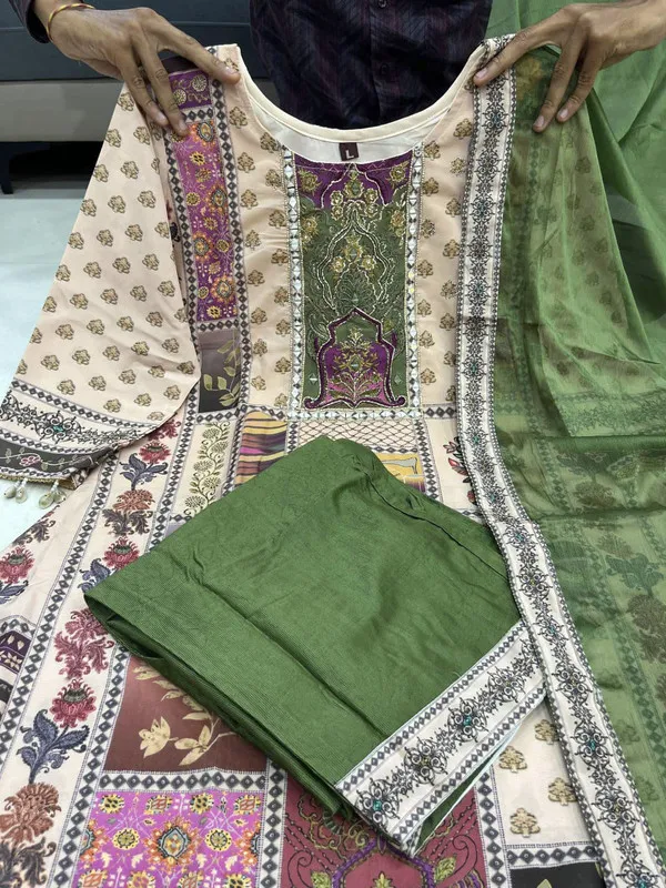 Brown_Chinnon_With_Cotton_Lining_Anarkali_Kurti_Set_For_Women_&_Girls