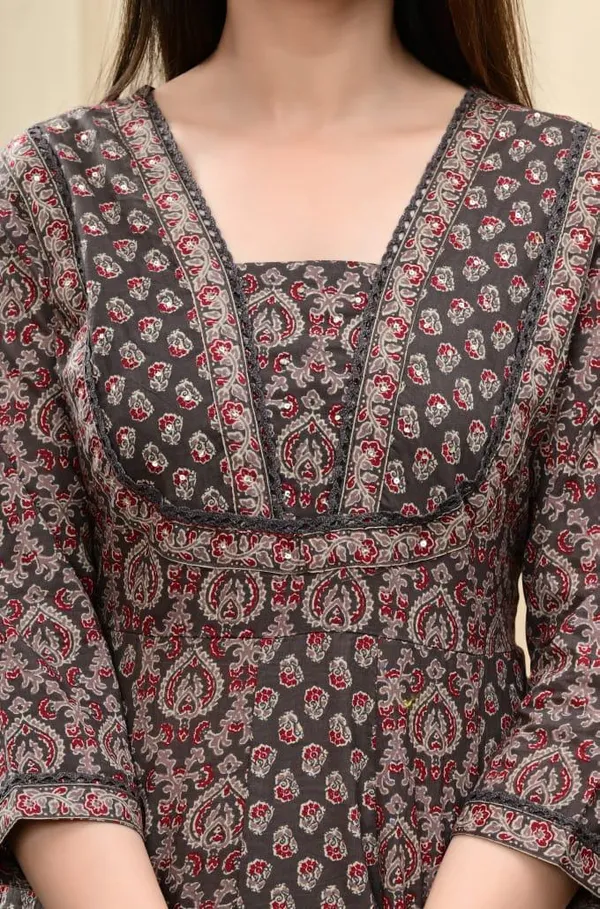 Brown_Angarakha_Pattern_Kurti_Set