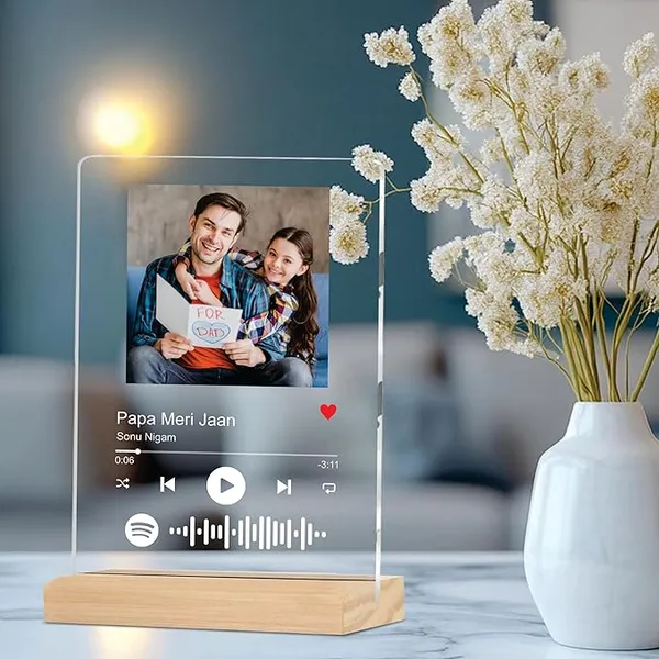 Brown_Customized_Photo_&_Spotify_Plaque,Personalized_Tabletop_Rectangular_Photo_Frame_With_Wooden_Stand,Spotify_Frame,Gift,Birthday,Anniversary,Gift_For_Brother_&_Sister(6_*_9_Inches)