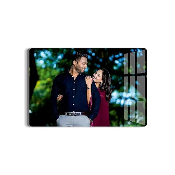 Multicolor_Personalized_Clear_Acrylic_Wall_Mount_Frameless_Rectangular_Picture_Photo/Poster_Frame_For_Anniversary,_Birthday,_Special_Moment_(12X_8X_0.19_Inch)