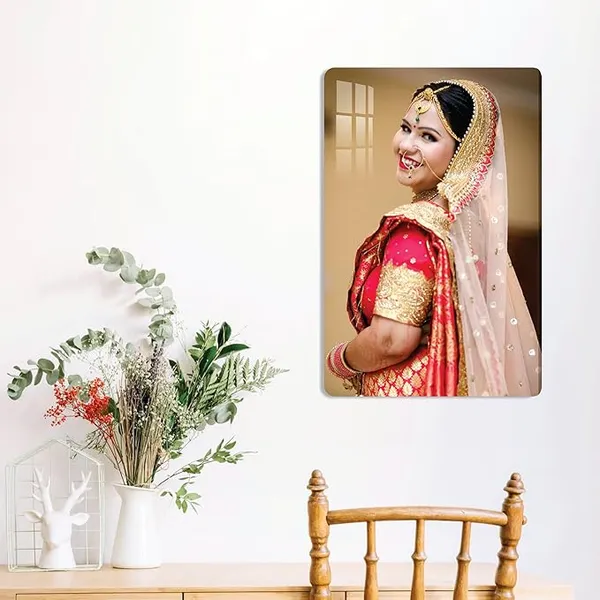 Multicolor_Personalized_Clear_Acrylic_Wall_Mount_Frameless_Rectangular_Picture_Photo/Poster_Frame_For_Anniversary,_Birthday,_Special_Moment_(12X_8X_0.19_Inch)