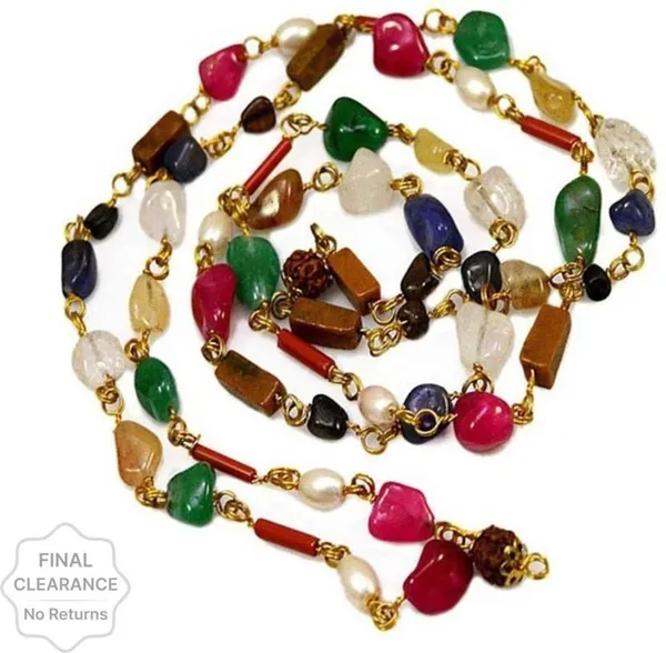 Genuine_Navratna_Mala_9_Gems_Mix_Beads_In_Metal_Chain_Stone_Brass_Plated_Brass_Chain
