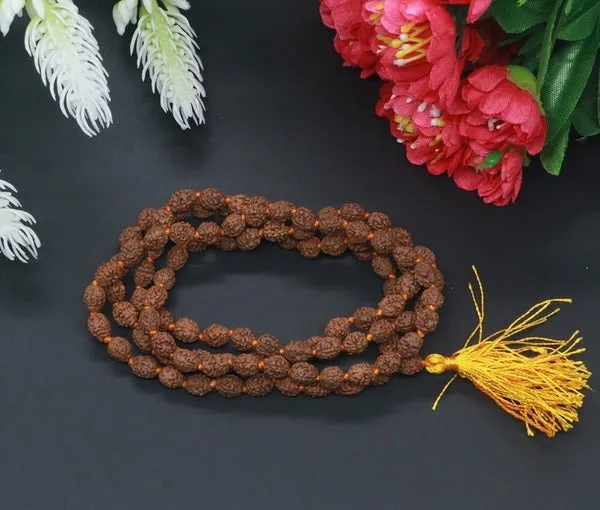 Green_Spiritual_Natural_Original_4_Mukhi_Rudraksha_Mala_108_1