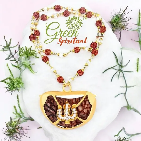 Trishul_Locket_With_Rudraksha_Crystel_Mala_Sacred_Symbol_Of_Power_Protection_Gold_Plated_Plated_Wood_Chain