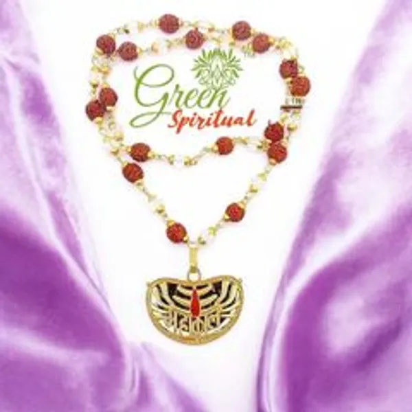 Mahakal_Locket_With_Rudraksha_Crystel_Mala_Sacred_Symbol_Of_Power_Protection_Gold_Plated_Plated_Wood_Chain
