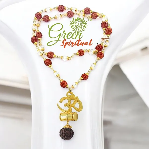 Om_Damru_Locket_With_Rudraksha_Crystel_Mala_Sacred_Symbol_Of_Power_Protection_Gold_Plated_Plated_Wood_Chain