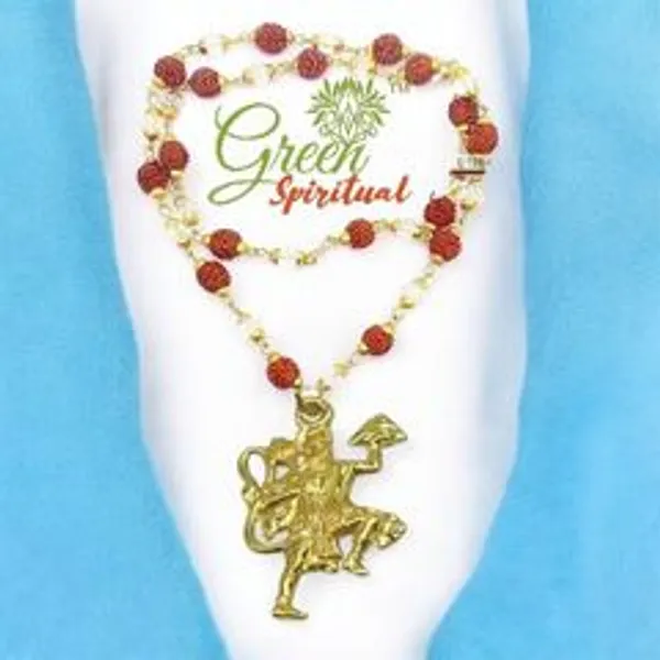 Hanuman_Locket_With_Rudraksha_Crystel_Mala_Sacred_Symbol_Of_Power_Protection_Gold_Plated_Plated_Wood_Chain