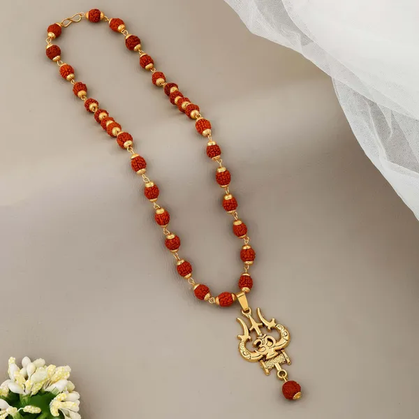 Divine_Gold_Plated_Rudraksh_Mala_With_Trishul_Pendant_Gold_Plated_Plated_Metal_Rudraksha_Chain