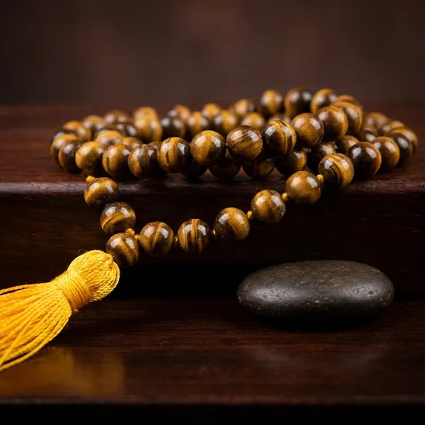 Green_Spiritual_Tiger_S_Eye_Brass_Plated_Brass_Chain