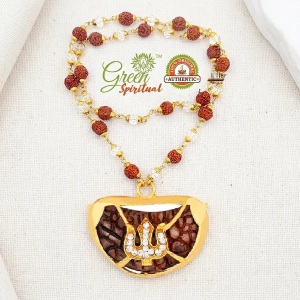Trishul_Locket_With_Rudraksha_Crystel_Mala_Sacred_Symbol_Of_Power_Protection_Gold_Plated_Plated_Wood_Chain