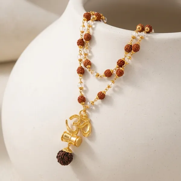 Om_Damru_Locket_With_Rudraksha_Crystel_Mala_Sacred_Symbol_Of_Power_Protection_Gold_Plated_Plated_Wood_Chain