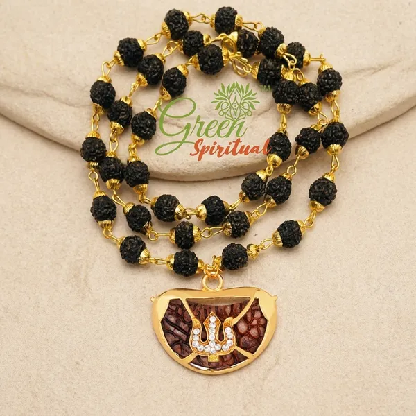 Ek_Mukhi_Trishul_Locket_With_Puchmukhi_Rudraksha_Mala_8mm_36beads_Gold_Plated_Plated_Wood_Chain