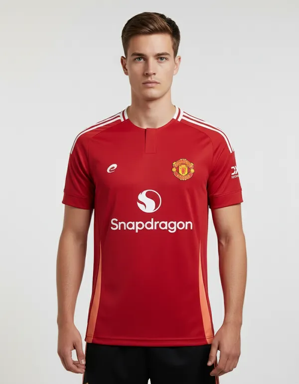 Manchester_United_24/25_Printed_Round_Neck_Red_Home_Jersey