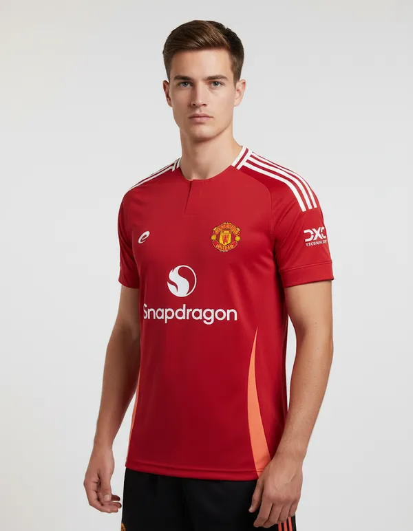 Manchester_United_24/25_Printed_Round_Neck_Red_Home_Jersey