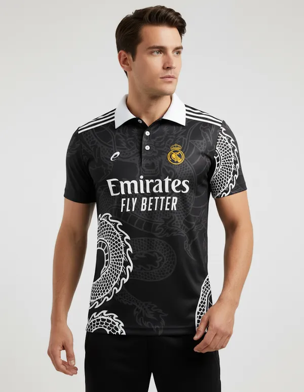 Real_Madrid_23/24_Printed_Collar_Black_Dragon_Special_Edition_Ronaldo_Fan_Jersey