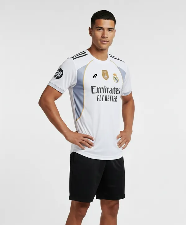 Real_Madrid_25/26_Printed_Round_Neck_Ronaldo_Home_Jersey