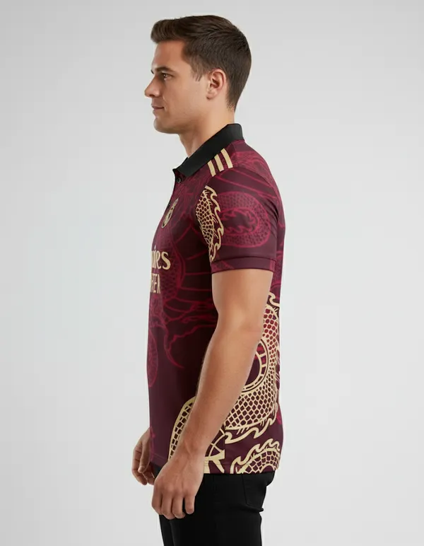 Real_Madrid_23/24_Printed_Round_Neck_Maroon_Dragon_Special_Edition_Ronaldo_Fan_Jersey