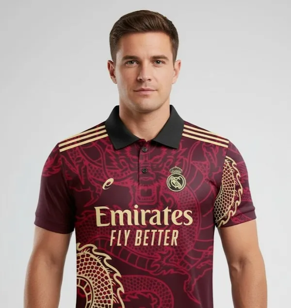 Real_Madrid_23/24_Printed_Round_Neck_Maroon_Dragon_Special_Edition_Ronaldo_Fan_Jersey