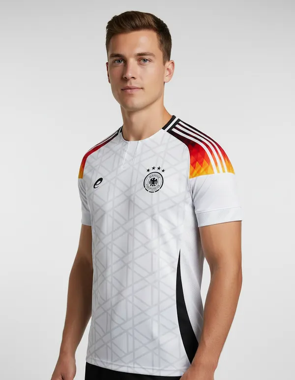 Germany_Fc_23/24_Printed_Round_Neck_Home_Ronaldo_Fan_Jersey