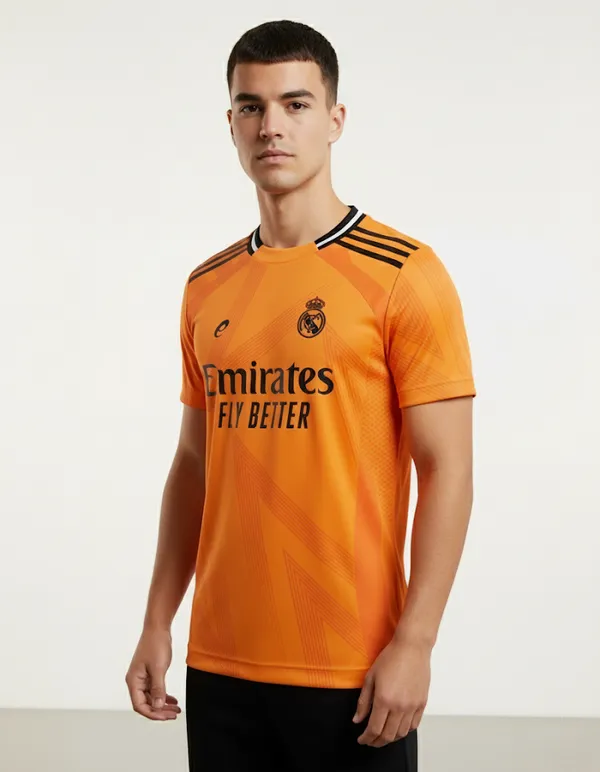 Real_Madrid_23/24_Printed_Round_Neck_Orange_Ronaldo_Fan_Jersey