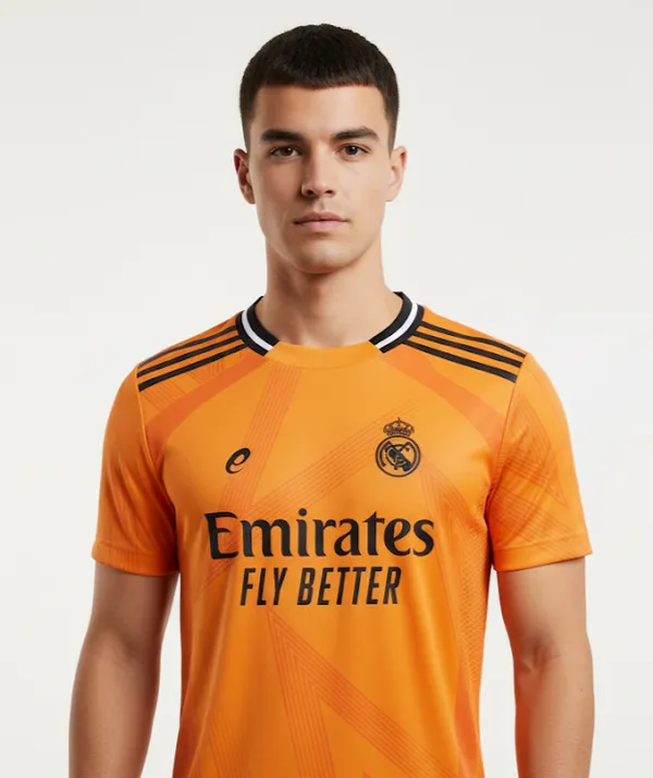 Real_Madrid_23/24_Printed_Round_Neck_Orange_Ronaldo_Fan_Jersey