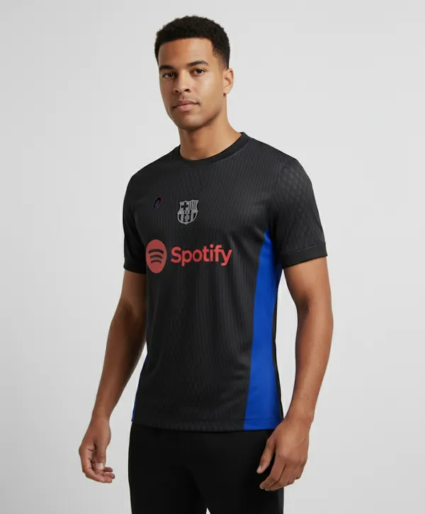 F.C._Barcelona_24/25_Printed_Round_Neck_Black_Messi_Away_Jersey
