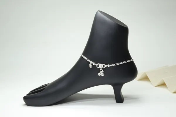 Silver_Premium_Quality_Blue_&_Green_Moti_Chain_Anklet_Daily_Wear
