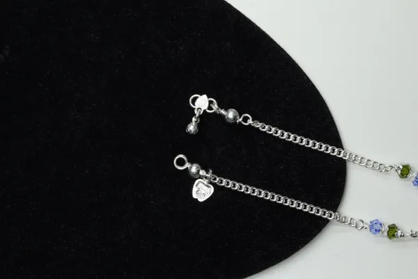 Silver_Premium_Quality_Blue_&_Green_Moti_Chain_Anklet_Daily_Wear