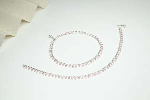 Pink_Premium_Quality_Pink_Stone_Chain_Anklet_Daily_Wear