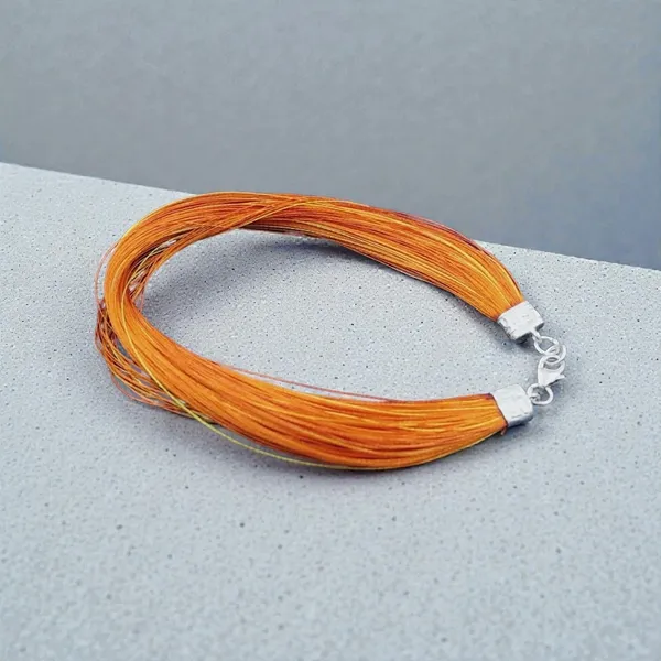 Silver_Classic_Orange_Moli__Silver_Bracelet_one_pice