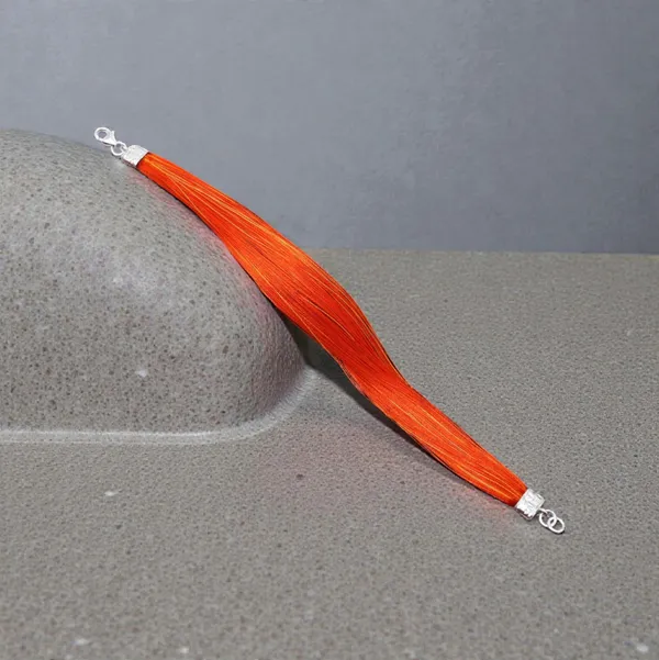 Silver_Classic_Orange_Moli__Silver_Bracelet_one_pice