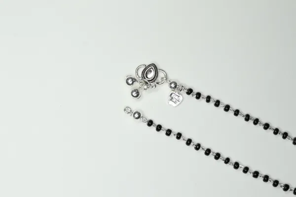Black_&_Silver_Premium_Quality_Beads_Chain_Anklet_Daily_Wear